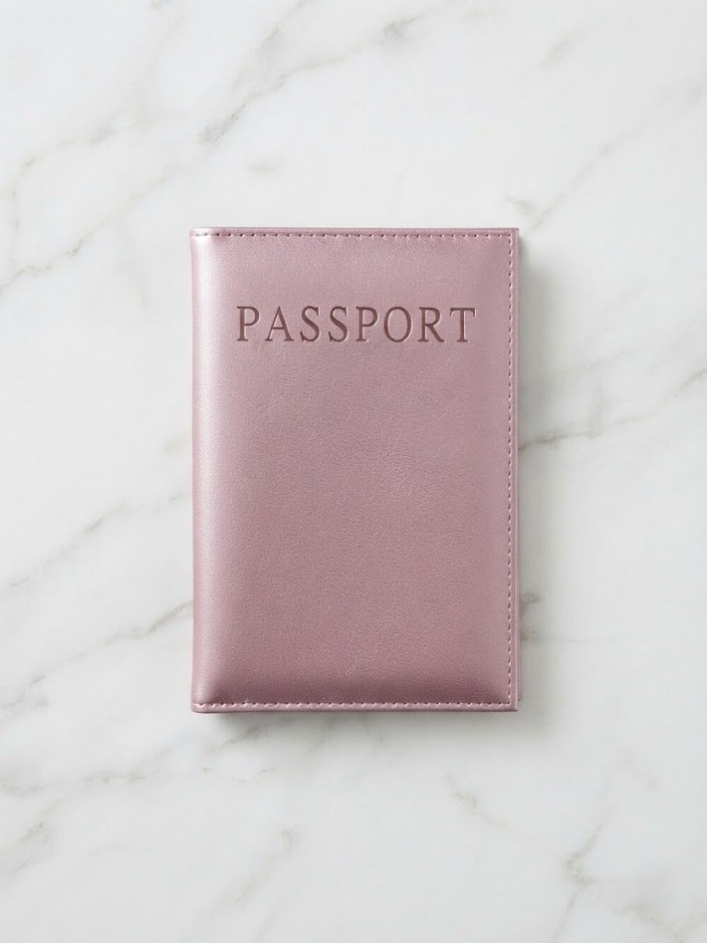 Pink Shiny Passport Holder